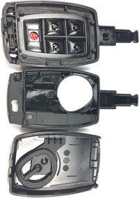 Carcasa Cheie Auto Techstar cu 5 Butoane, Compatibila Volvo C30, S40, V50, C70 – model keyless entry, tip card - 2