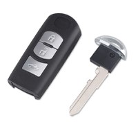 Carcasa cheie auto Techstar, pentru Mazda, cu 3 butoane, compatibila cu modelele Mazda 6 CX-5 CX-3 2014-2015, lamela - 8