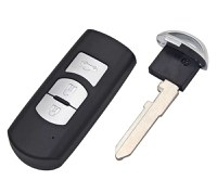 Carcasa cheie auto Techstar, pentru Mazda, cu 3 butoane, compatibila cu modelele Mazda 6 CX-5 CX-3 2014-2015, lamela - 10