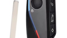 Carcasa cheie auto Techstar® BMW M Style, compatibila BMW i7, X7 G07 LCI, iX I20, X1 U11, Seria 7 G70, G09, XM U06, G81