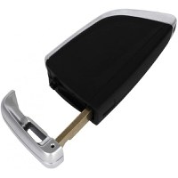 Carcasa Cheie Auto Techstar® BMW, Seria 1,2,3,4,5,6,7, X, 4 Butoane, Cu Lama, Argintiu - 3