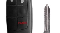 Carcasa Cheie Auto Techstar® Chrysler, Dodge, Jeep, Fiat, 3 Butoane, Cu Lama, Pini Baterie