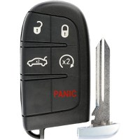 Carcasa Cheie Auto Techstar® Chrysler, Dodge, Jeep, Fiat, 4+1 Butoane, Cu Lama, Pini Baterie - 7