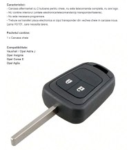 Carcasa Cheie Auto Techstar® cu 2 Butoane pentru Opel Astra J, Insignia A, Corsa E, Mokka, Zafira C, Meriva B, Adam - 7