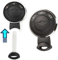 Carcasa Cheie Auto Techstar® pentru Mini Cooper, Convertible, One, Countryman, Clubman, Paceman - 3 Butoane - 2