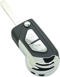 Carcasa Cheie Auto Techstar tip Briceag cu 2 Butoane, Compatibila Citroen DS3, C3, lama VA2 - 1