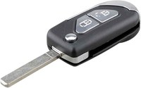Carcasa Cheie Auto Techstar tip Briceag cu 2 Butoane, Compatibila Citroen DS3, C3, lama VA2 - 5