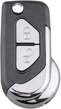 Carcasa Cheie Auto Techstar tip Briceag cu 2 Butoane, Compatibila Citroen DS3, C3, lama VA2 - 4