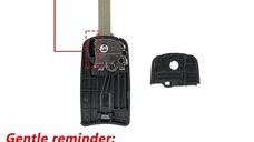 Carcasa Cheie Auto Techstar tip Flip, cu 2 Butoane, Compatibila Honda Civic, Accord, CR-V, Jazz, HR-V – cu lama