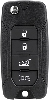 Carcasa Cheie Auto Techstar tip Flip cu 4 butoane, Compatibila Jeep Renegade, Compass, Patriot, Liberty 2014–2021, Fiat - 4