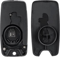 Carcasa Cheie Auto Techstar tip Flip cu 4 butoane, Compatibila Jeep Renegade, Compass, Patriot, Liberty 2014–2021, Fiat - 1