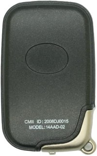 Carcasa Cheie Auto Techstar tip Smart Key cu 3 butoane, Compatibila Lexus ES350, GS350, IS250, RX350 – lama PG428A - 4