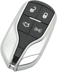 Carcasa Cheie Auto Techstar tip Smart Key, cu 4 butoane, Compatibila Maserati Ghibli, Quattroporte – cu lama - 3