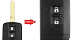 Carcasa Cheie Auto Tip Briceag pentru Nissan, Compatibila cu Qashqai, Micra, Navara, Almera, Primera, Note, Juke