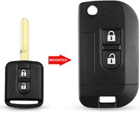 Carcasa Cheie Auto Tip Briceag pentru Nissan, Compatibila cu Qashqai, Micra, Navara, Almera, Primera, Note, Juke - 1