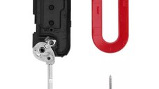Carcasa cheie auto tip briceag Techstar pentru Fiat, Citroen si Peugeot cu 3 butoane, Compatibila cu Modele 500, Panda
