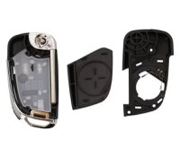Carcasa Cheie Auto tip Briceag Techstar pentru Opel, Vauxhall, Chevrolet – 2 Butoane, Elemente Cromate - 1