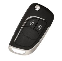 Carcasa Cheie Auto tip Briceag Techstar pentru Opel, Vauxhall, Chevrolet – 2 Butoane, Elemente Cromate - 2