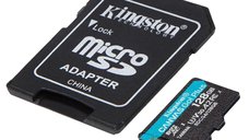 Card de memorie KINGSTON SDCG4/128GB, microSDXC + Adaptor SD