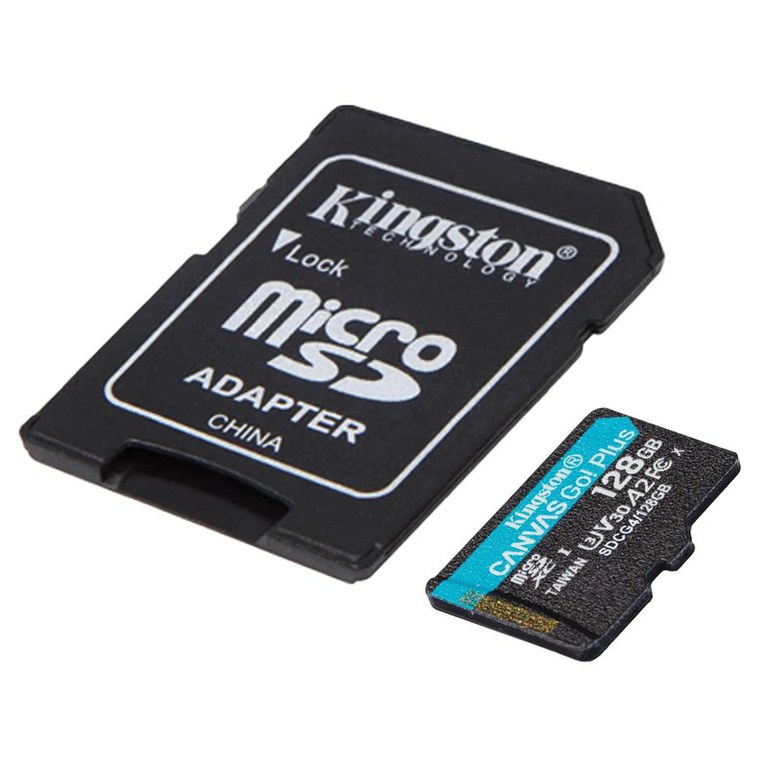 Card de memorie KINGSTON SDCG4/128GB, microSDXC + Adaptor SD — XOS.ro