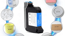 Cartus inkjet pentru imprimanta coduri de bara, logo, date expirare, de mana portabila, tip pistol, 12.7mm, negru