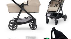 Carucior Kinderkraft NEWLY 3 in 1 Bej - Usor si Multifunctional