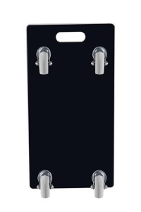 Carut tip platforma Kraft&Dele KD3186, 400 kg, otel, roti pivotante - 6