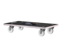 Carut tip platforma Kraft&Dele KD3186, 400 kg, otel, roti pivotante - 11