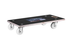 Carut tip platforma Kraft&Dele KD3186, 400 kg, otel, roti pivotante