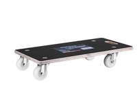 Carut tip platforma Kraft&Dele KD3186, 400 kg, otel, roti pivotante - 1