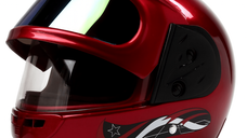 Casca moto/scuter Full face unisex, cu Viziera Dubla, FIXATO, marime universala 56-62cm, Rosu