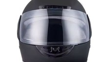 Casca moto/scuter Full face unisex, cu viziera, FIXATO, marime universala 58-62cm, neagra