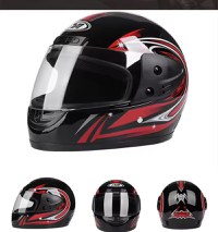 Casca moto/scuter Full face unisex, cu viziera, marime universala 56-62cm - 3