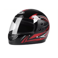 Casca moto/scuter Full face unisex, cu viziera, marime universala 56-62cm - 1