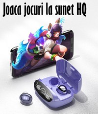 Casti Audio Wireless fara fir, Bluetooth 5.1, tip Earbuds cu Control Touch,Microfon,Noise Cancelling,tip Earpods Telefon - 7