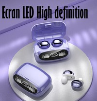 Casti Audio Wireless fara fir, Bluetooth 5.1, tip Earbuds cu Control Touch,Microfon,Noise Cancelling,tip Earpods Telefon - 9