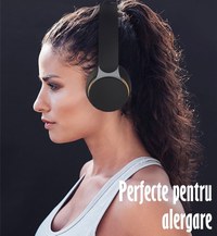 Casti True Wireless Stereo Pliabile, Microfon incorporat, Bluetooth 5.0, Bass Stereo, Noise Cancelling, Universale - 10