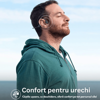 Casti wireless bluetooth Audio - Sport, fara fir cu conductie osoasa, rezistente la apa, microfon, Ultra usoare 34g - 6