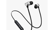 Casti Wireless Bluetooth Sport BT4 Waterproof Tip In-Ear Headset Microfon Incorporat Argintiu