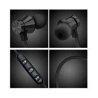 Casti Wireless Bluetooth Sport BT4, Waterproof, Tip In-Ear Headset, Microfon Incorporat, Negru - 6