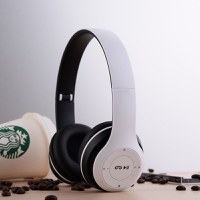 Casti wireless MRG P47 Alb cu bluetooth microfon - 5