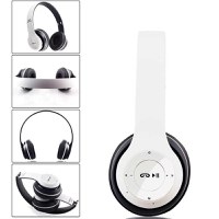 Casti wireless MRG P47 Alb cu bluetooth microfon - 4