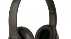 Casti wireless MRG P47 Negru cu bluetooth microfon