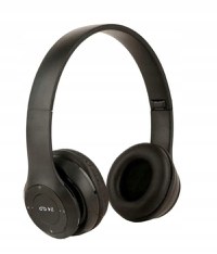 Casti wireless MRG P47 Negru cu bluetooth microfon - 1
