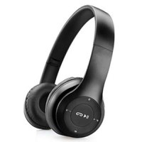 Casti wireless MRG P47 Negru cu bluetooth microfon - 2