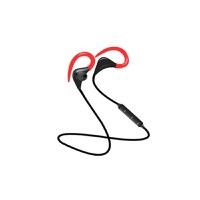 Casti Wireless Techstar® BT200, Bluetooth 4.1 ,HD Audio, Rezistente la Transpiratie, Comenzi pe Fir, Rosu - 4