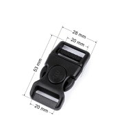 Catarama trident curbata, rezistenta la inghet cu siguranta, latime 20 mm Negru - 4