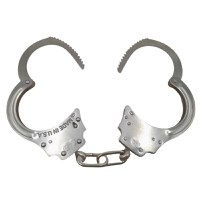 Catuse cu lant IdeallStore®, Tight Lock, otel inoxidabil, 26.5 cm, husa tactica inclusa - 6