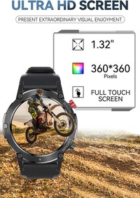 Ceas Smartwatch Sport C21, 1.32 inch, apel bluetooth, IP68,  multi sport, ritm cardiac, oxigen, notificari mesaje, Negru - 5