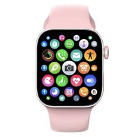 Ceas Smartwatch Techstar® T55, 1.3 Inch IPS, Monitorizare Cardiaca, Tensiune, Sedentarism, Bluetooth 5.0, 2 Curele, Roz - 5